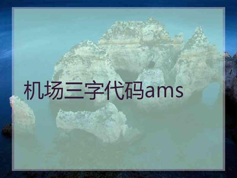 机场三字代码ams