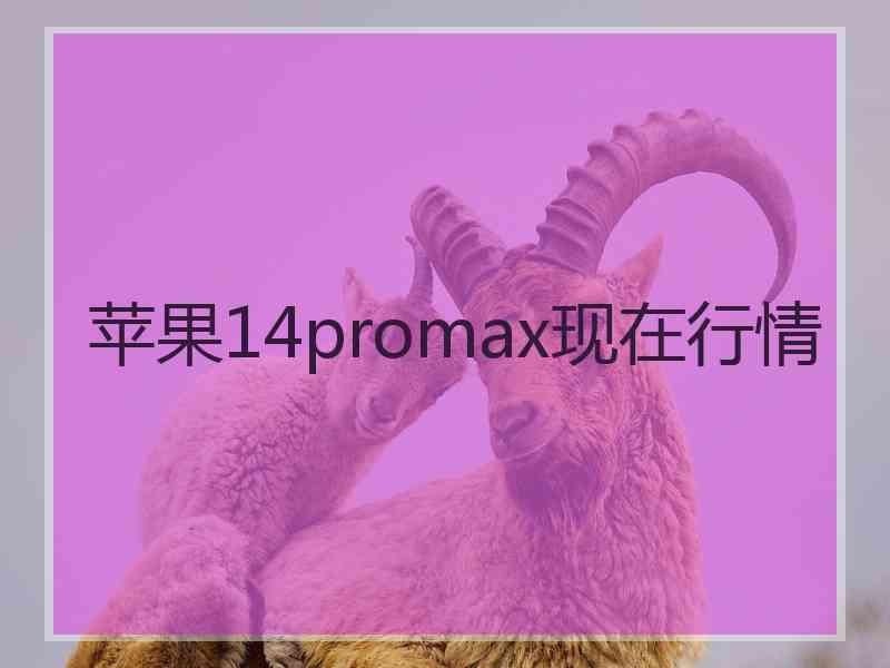 苹果14promax现在行情