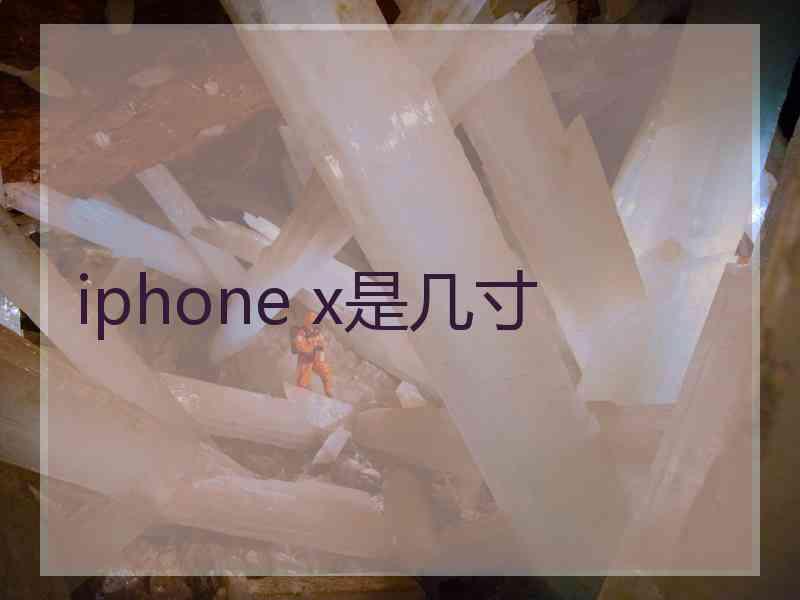 iphone x是几寸