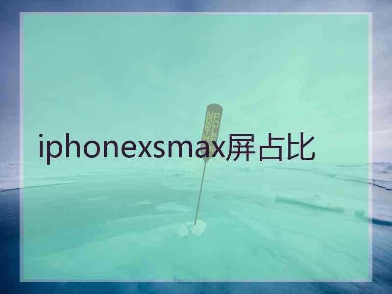 iphonexsmax屏占比