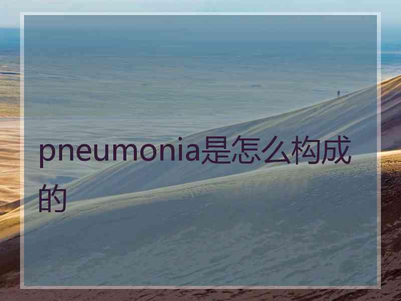 pneumonia是怎么构成的