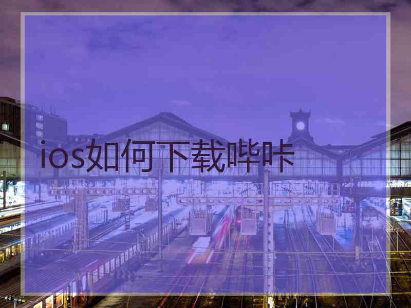 ios如何下载哔咔