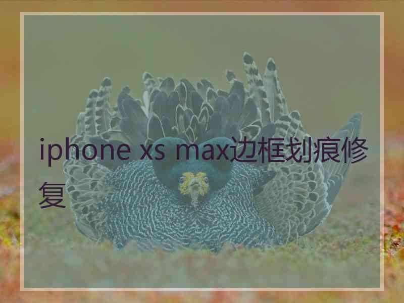 iphone xs max边框划痕修复