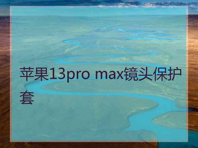 苹果13pro max镜头保护套