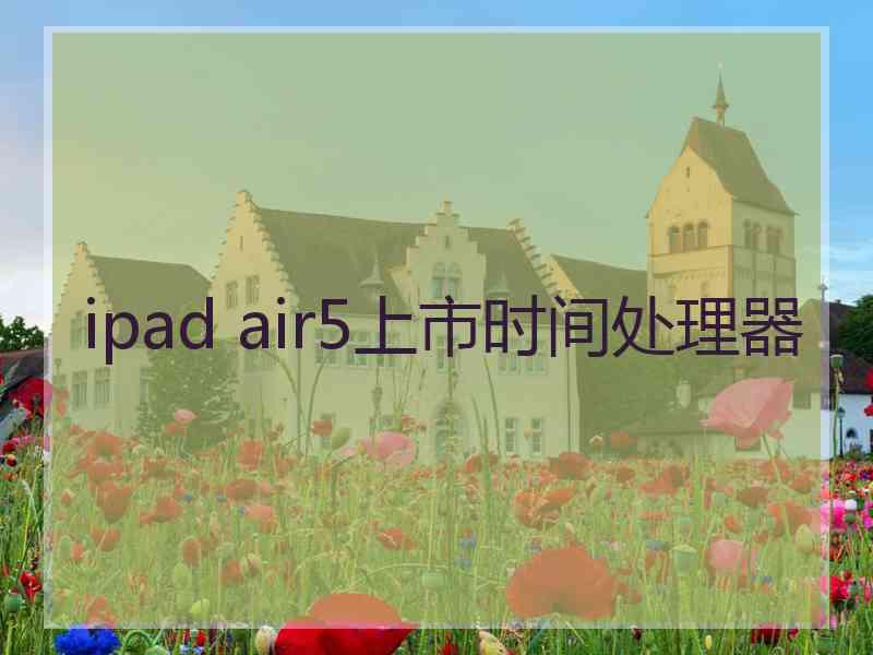 ipad air5上市时间处理器