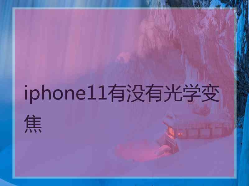 iphone11有没有光学变焦