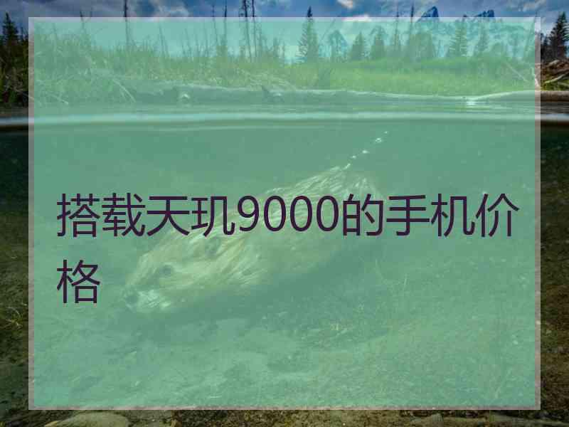 搭载天玑9000的手机价格