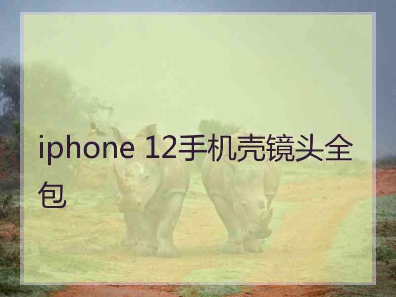 iphone 12手机壳镜头全包