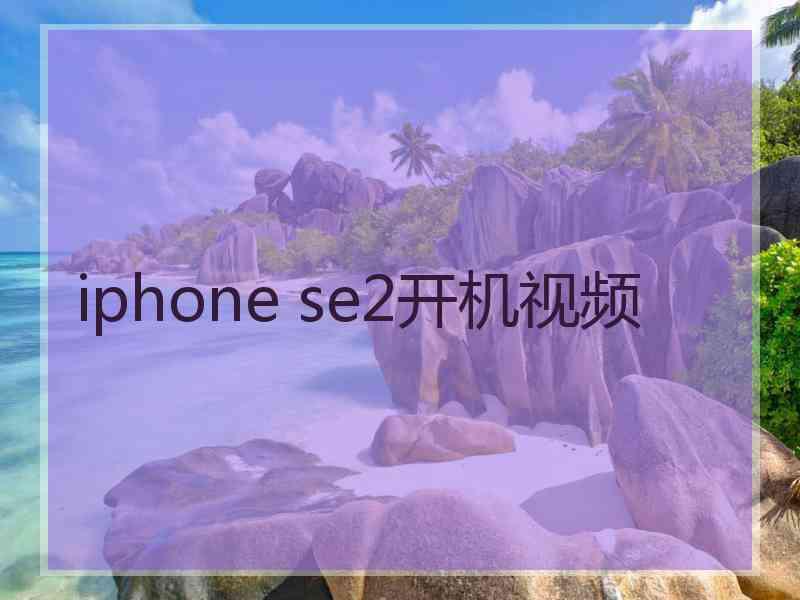 iphone se2开机视频