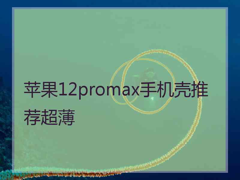 苹果12promax手机壳推荐超薄