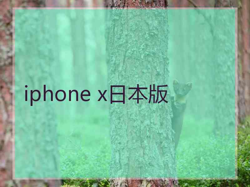 iphone x日本版