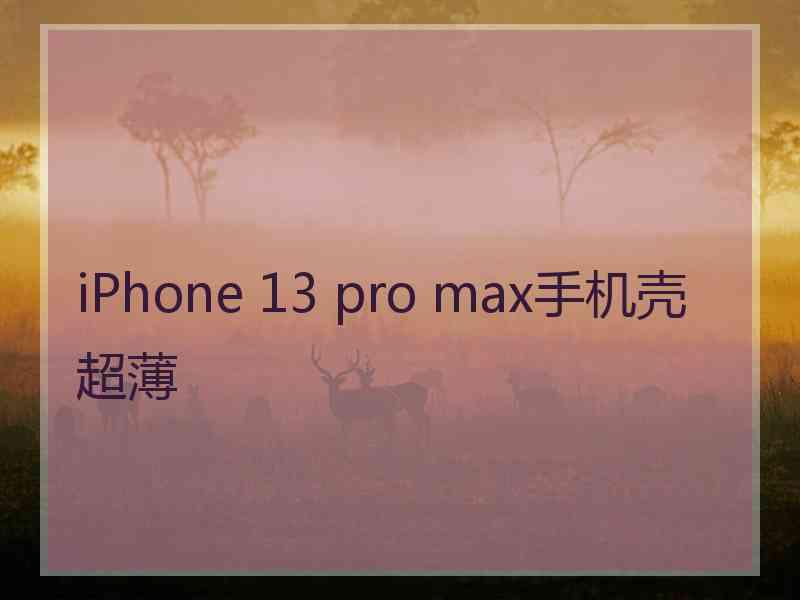 iPhone 13 pro max手机壳超薄