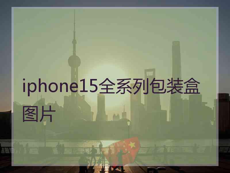 iphone15全系列包装盒图片