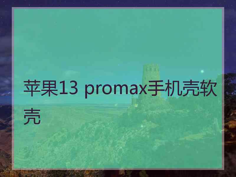 苹果13 promax手机壳软壳