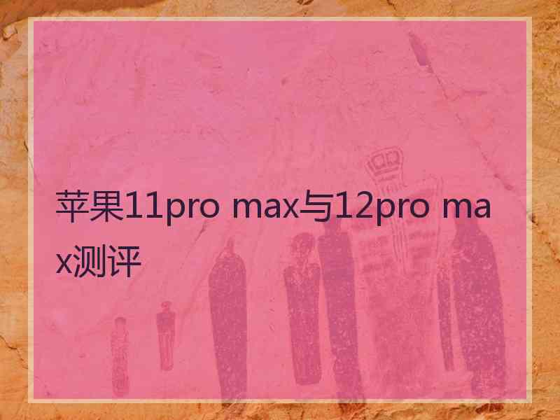 苹果11pro max与12pro max测评