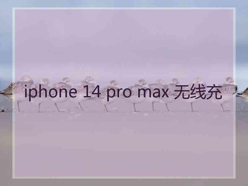 iphone 14 pro max 无线充