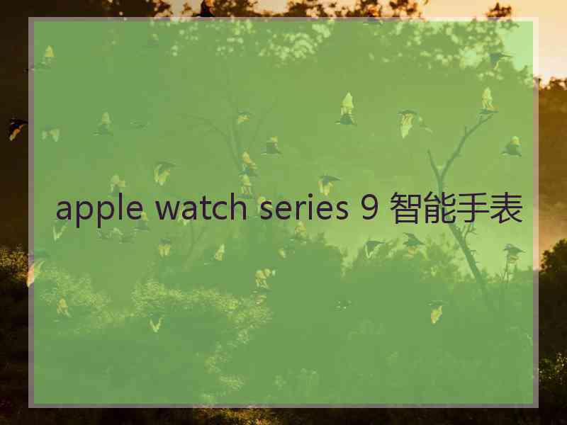 apple watch series 9 智能手表