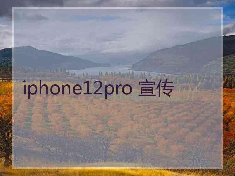 iphone12pro 宣传