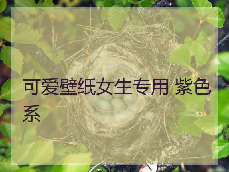 可爱壁纸女生专用 紫色系