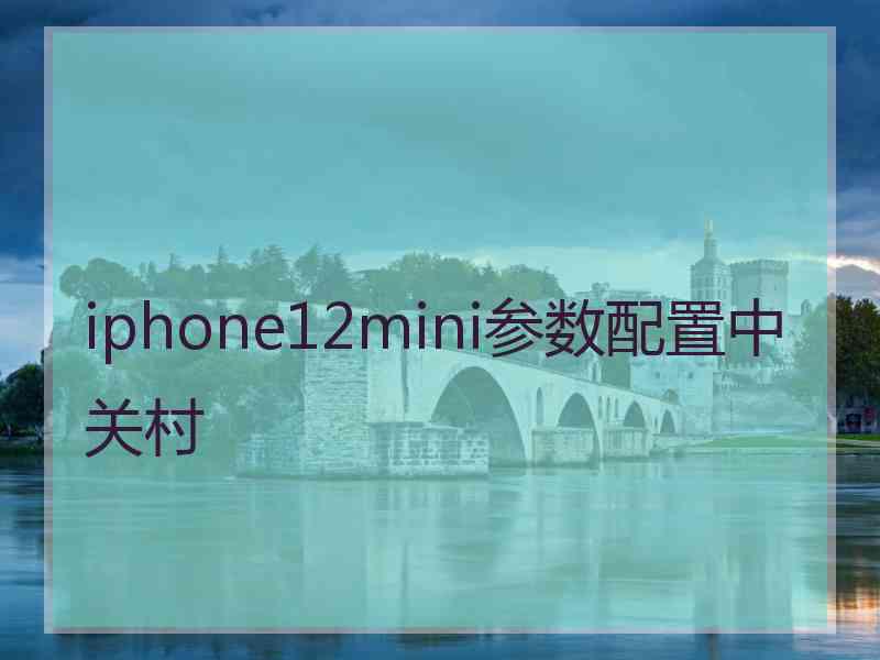 iphone12mini参数配置中关村