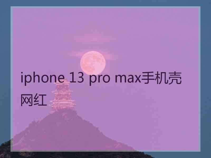 iphone 13 pro max手机壳网红