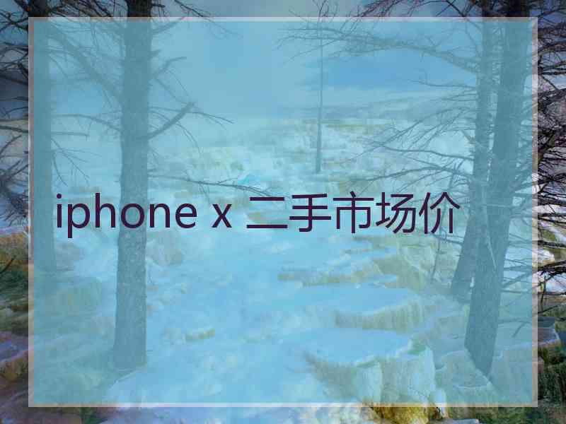 iphone x 二手市场价