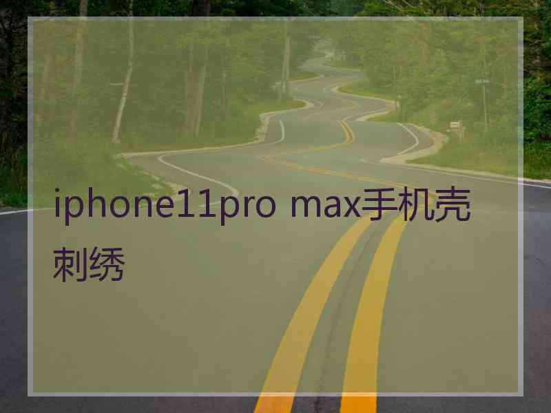 iphone11pro max手机壳刺绣