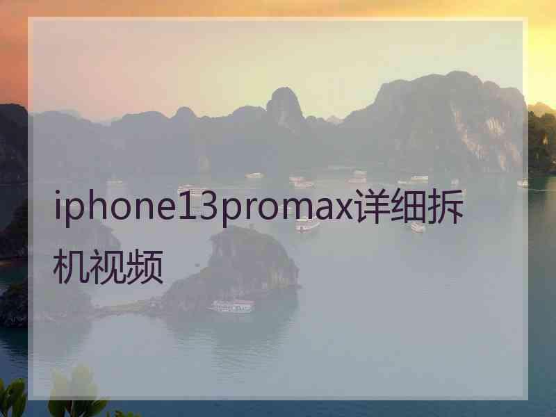 iphone13promax详细拆机视频