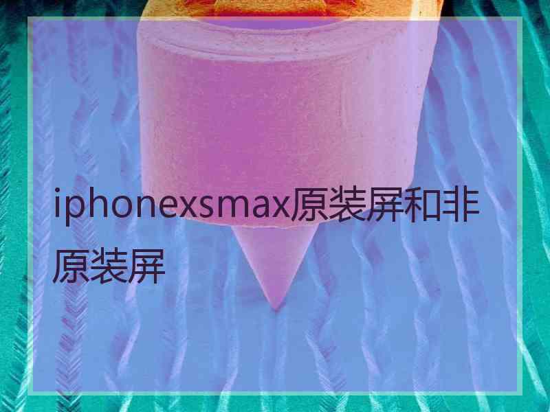 iphonexsmax原装屏和非原装屏