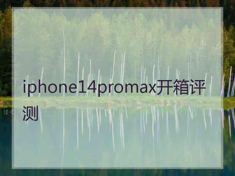 iphone14promax开箱评测