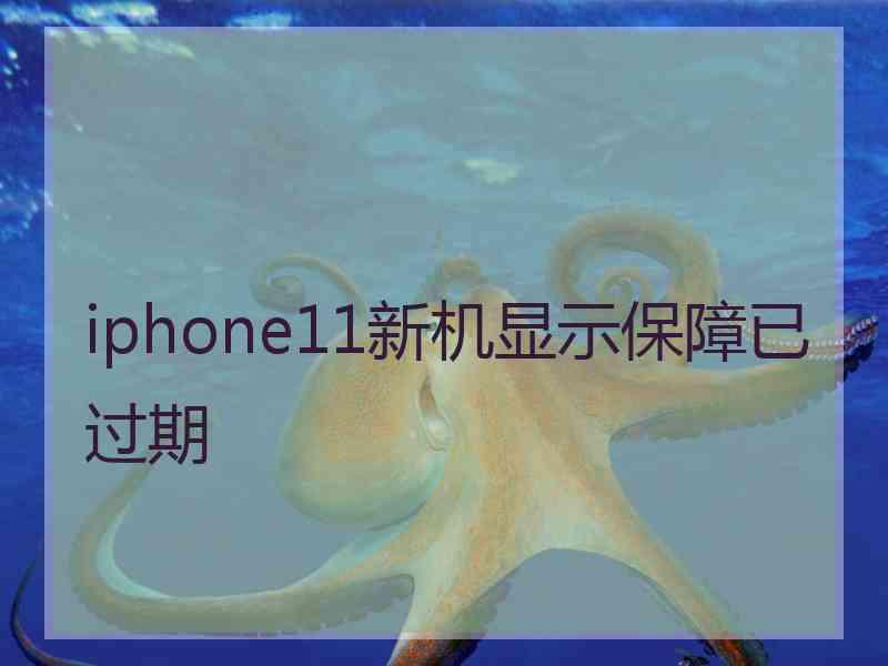 iphone11新机显示保障已过期