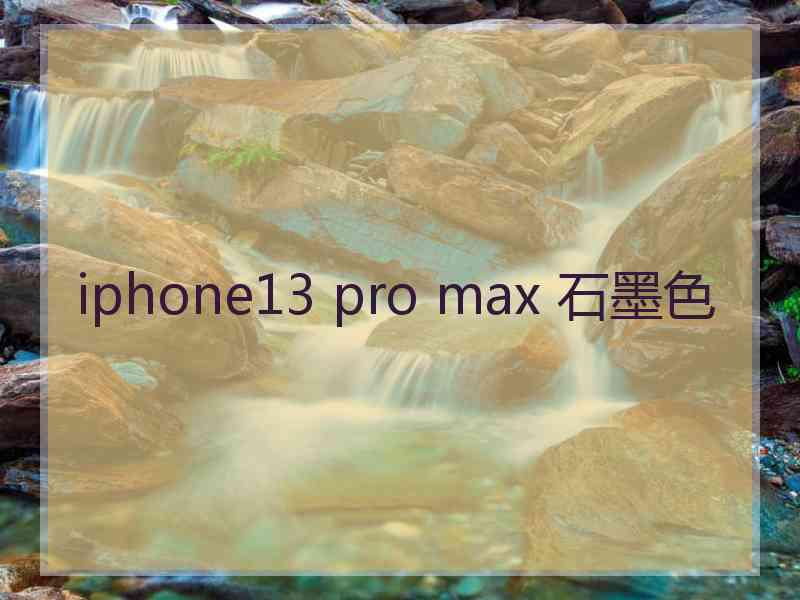 iphone13 pro max 石墨色