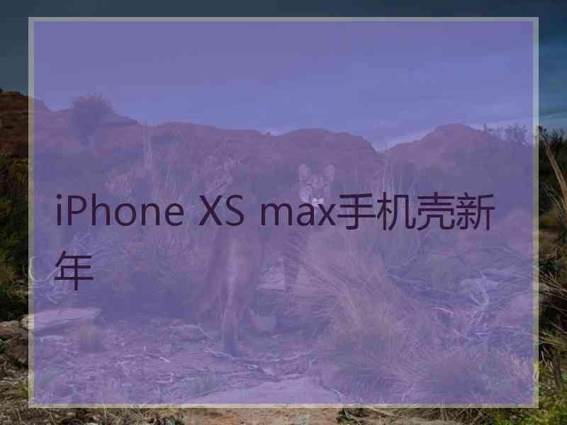 iPhone XS max手机壳新年