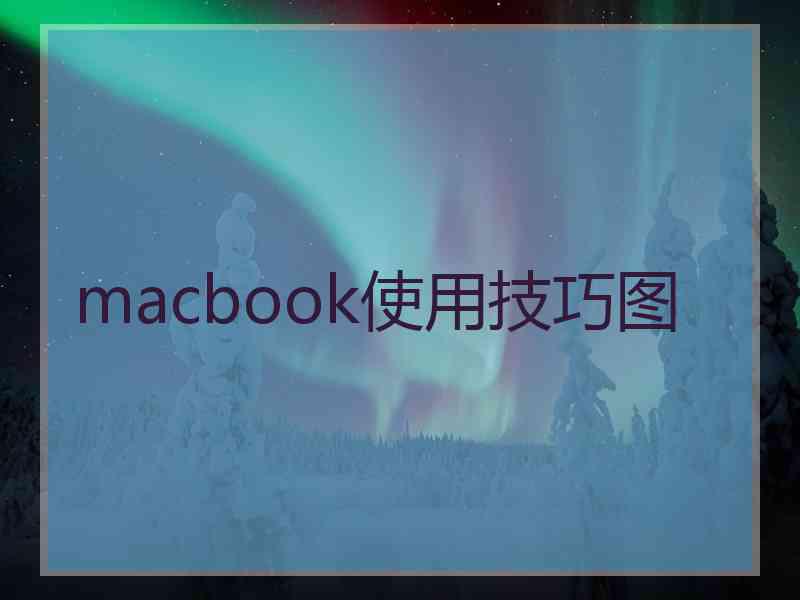 macbook使用技巧图