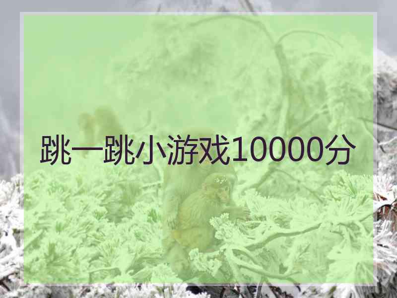 跳一跳小游戏10000分