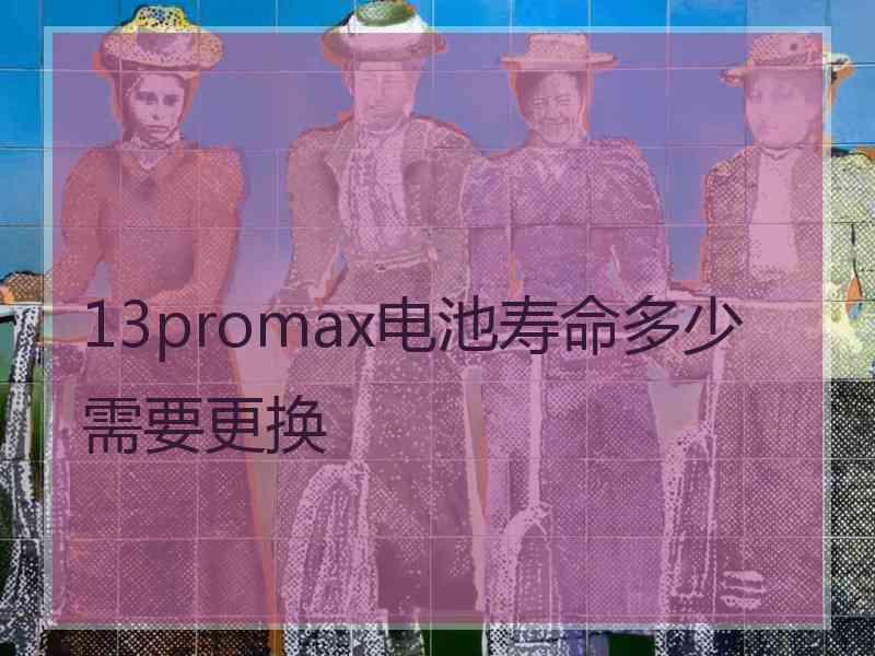 13promax电池寿命多少需要更换