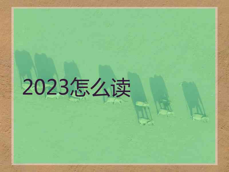 2023怎么读