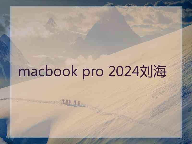 macbook pro 2024刘海