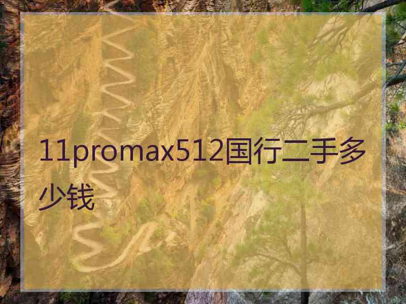 11promax512国行二手多少钱