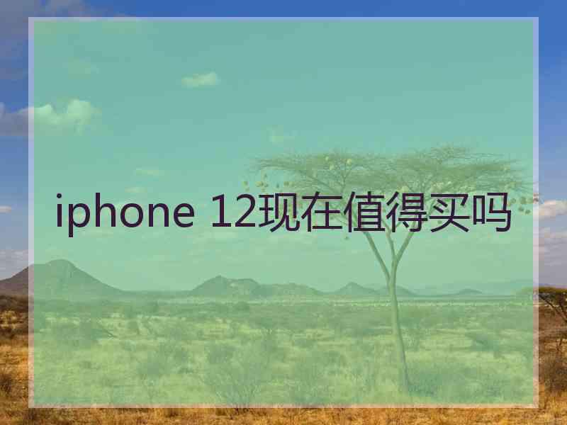 iphone 12现在值得买吗