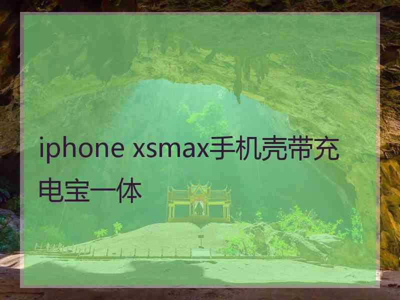 iphone xsmax手机壳带充电宝一体