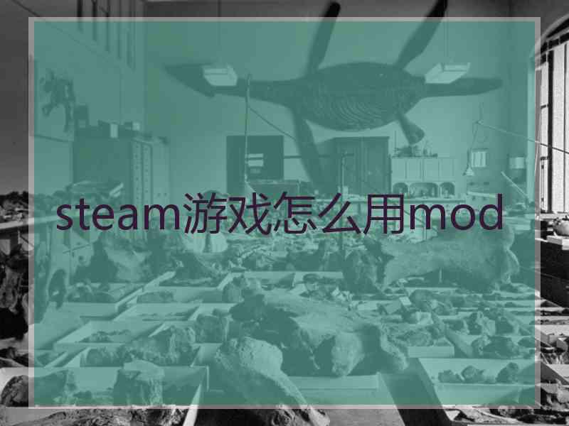 steam游戏怎么用mod