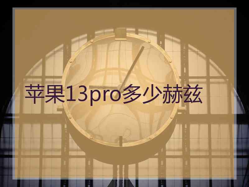 苹果13pro多少赫兹