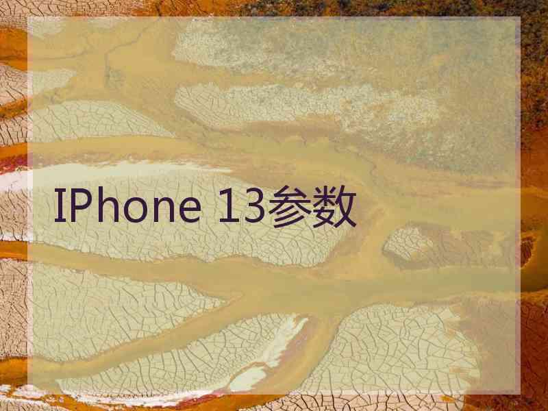 IPhone 13参数