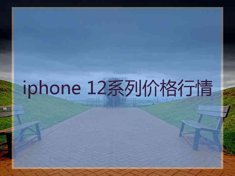 iphone 12系列价格行情