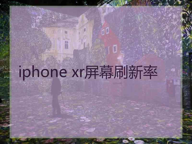 iphone xr屏幕刷新率