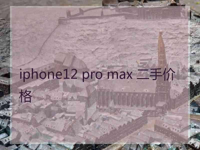 iphone12 pro max 二手价格