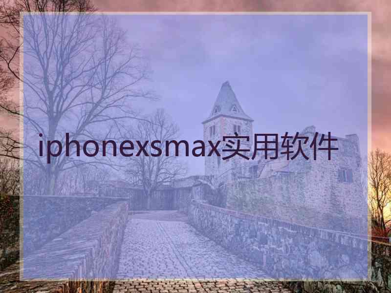 iphonexsmax实用软件