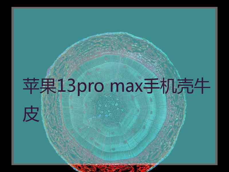 苹果13pro max手机壳牛皮