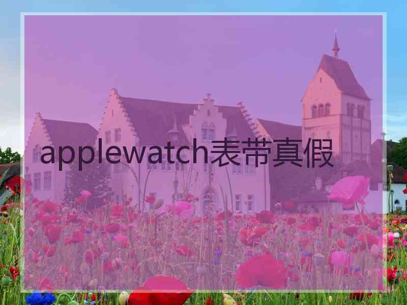 applewatch表带真假